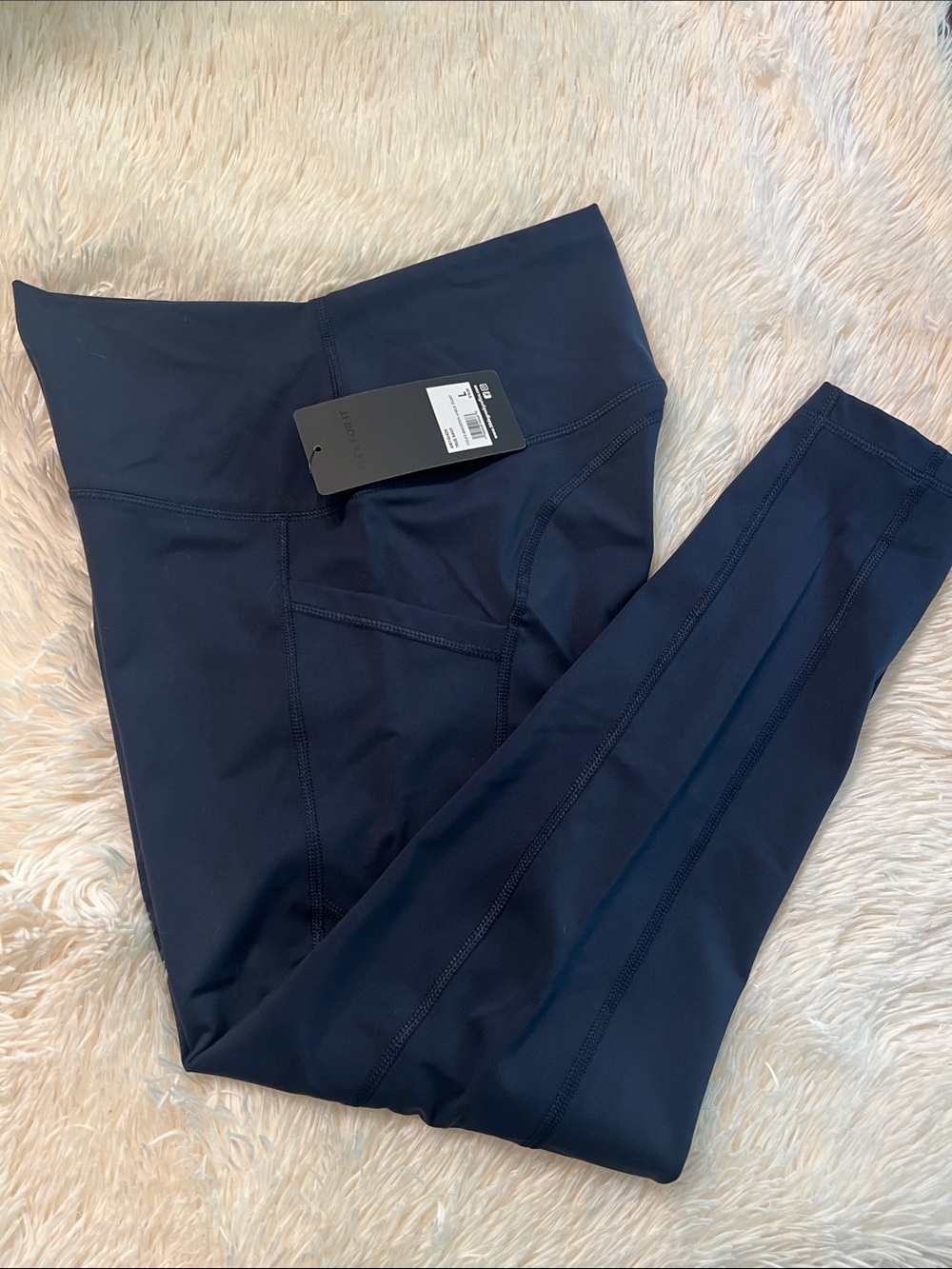 90 Degree By Reflex Navy High-Rise Active Leggings